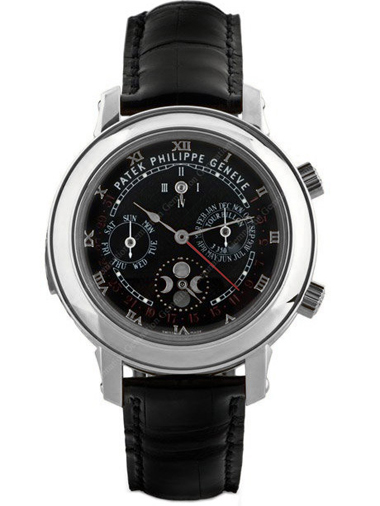 Patek Philippe Sky Moon Tourbillon Mens watch 5002P-010 - Click Image to Close